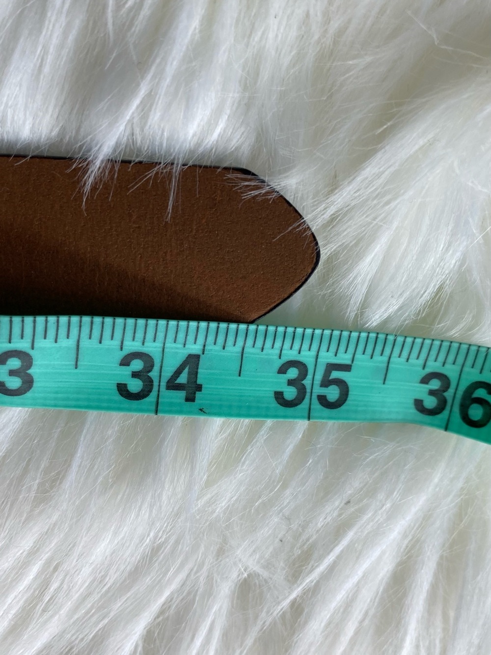 Madewell Chestnut Leather Belt with Brass Buckle - Picture 10 of 10